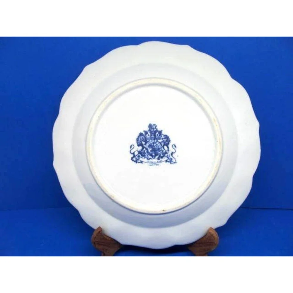 Victoria Ware Ironstone Blue Scenic Plate 12